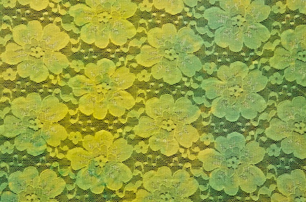 Stretch Printed Lace (Yellow/Lime tie dye)