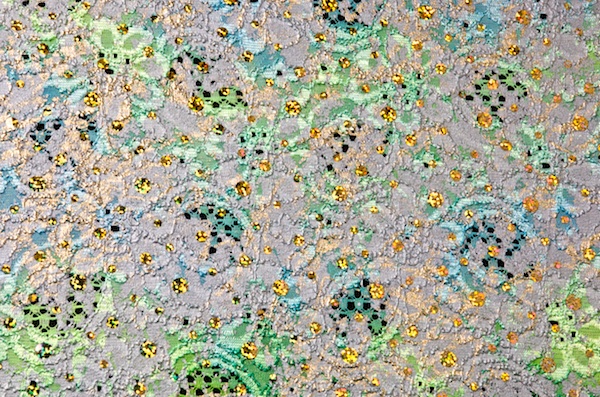 Stretch Metallic Lace (Mint/Silver/Gold)