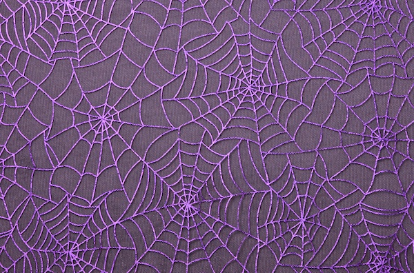 Metallic Pattern Mesh (Black/Purple)