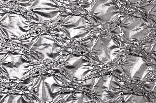 Metallic Pattern Spandex (Silver/Silver)