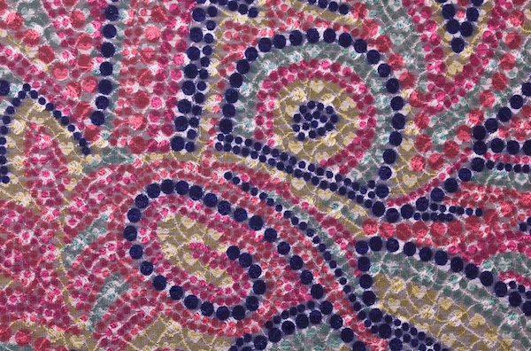 Stretch Printed Lace (Navy/Yellow/Multi)