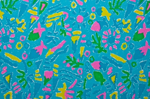 Printed Spandex (Hawaii/Pink/Green/Yellow)