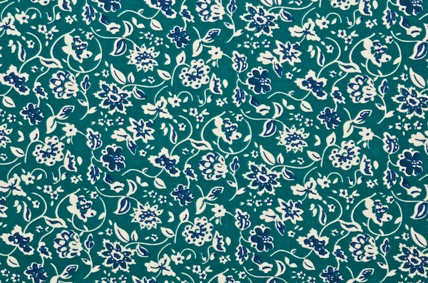 Printed Cotton Lycra&reg; (Teal/Blue/Multi)