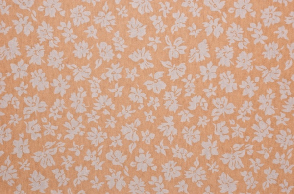 Printed Cotton Lycra&reg; (Peach/White)