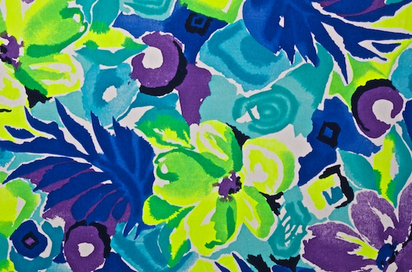 Printed Cotton Lycra&reg; (Lime/Purple/Royal/Multi)