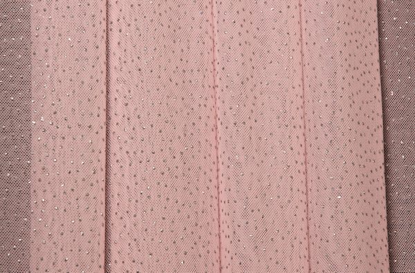 Glitter/Pattern Mesh (Lt. Pink/silver)