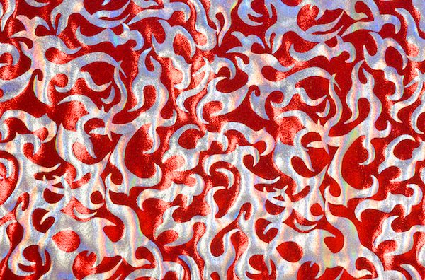 Pattern/Abstract Hologram (Volcano/Red/Silver)