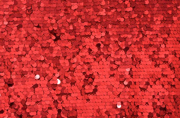 Stretch Sequins (Red/Red)