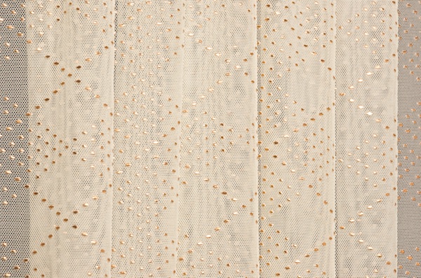 Glitter/Pattern Mesh (Ivory/Gold)