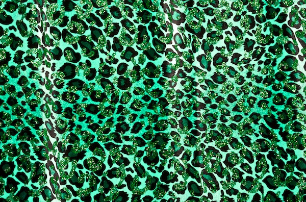 Leopard Pattern Glitter Velvet (Leopard print