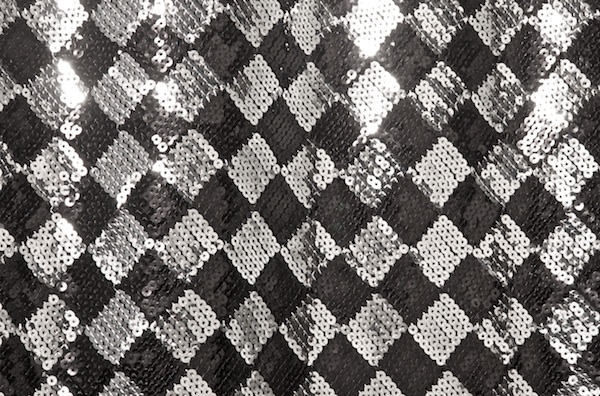 Stretch Sequins (Black/Silver)