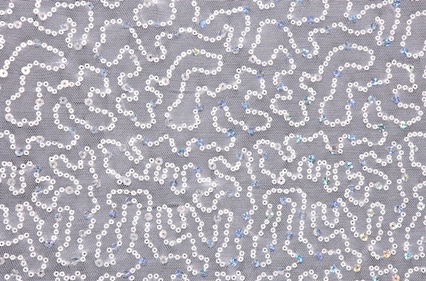 Stretch Sequins (White/Silver)