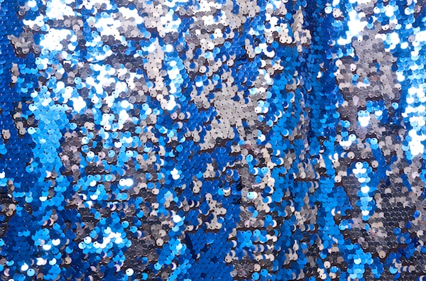 Stretch Sequins (Royal/Silver)