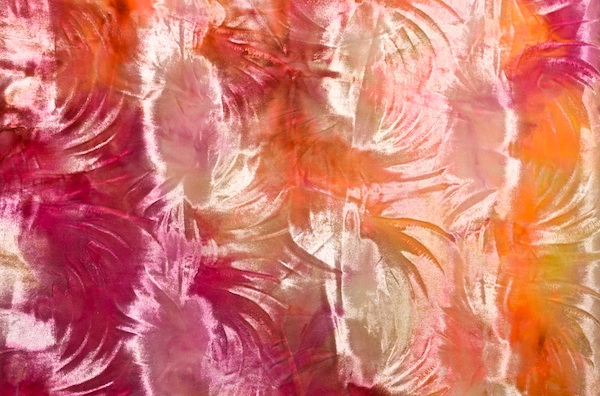 Tie Dye Stretch Velvet (Magenta/Pink/Multi)