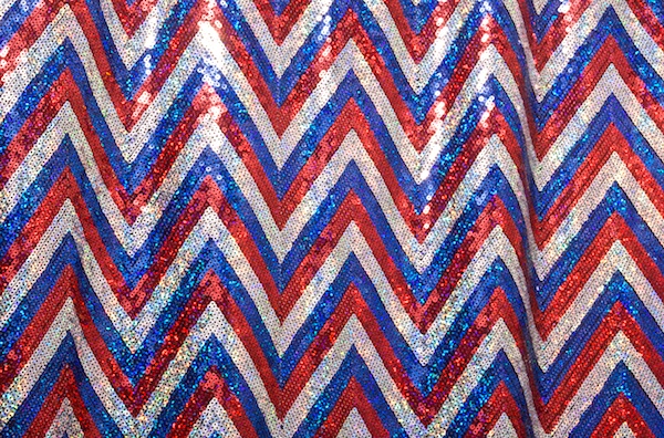 Stretch Sequins (Red/Royal/Silver)