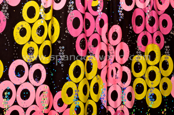 Pattern/Abstract Hologram (Black/Hot Pink/Yellow/Silver)