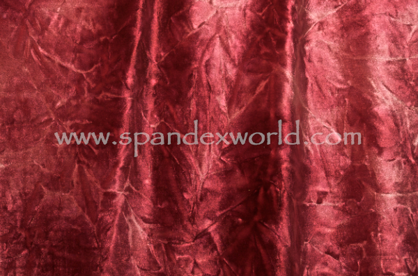 Tie Dye Stretch Velvet (Burgundy Multi)