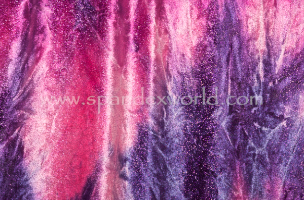 Glitter/Pattern Stretch Velvet (Purple, Fuchsia, Multi)