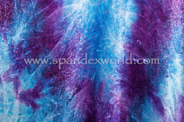 Glitter/Pattern Stretch Velvet (Hydrangea/Fuchsia/Multi)