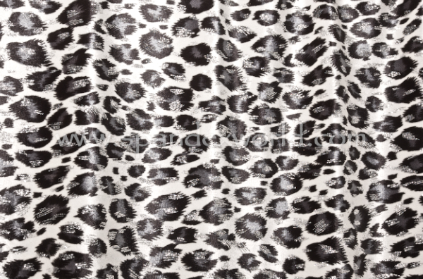 Animal Print Stretch Velvet (Black/White)