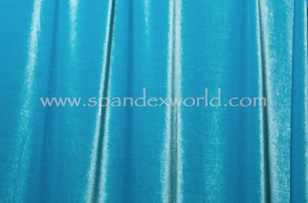 2 Way Stretch Solid Velvet (Turquoise)