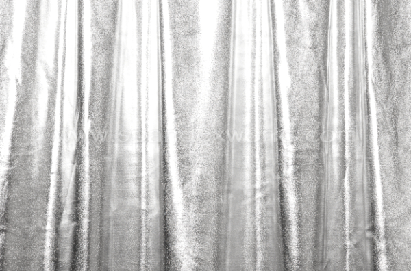 Finley SILVER 4-way Stretch Metallic Foil Fabric by the Yard 10013 