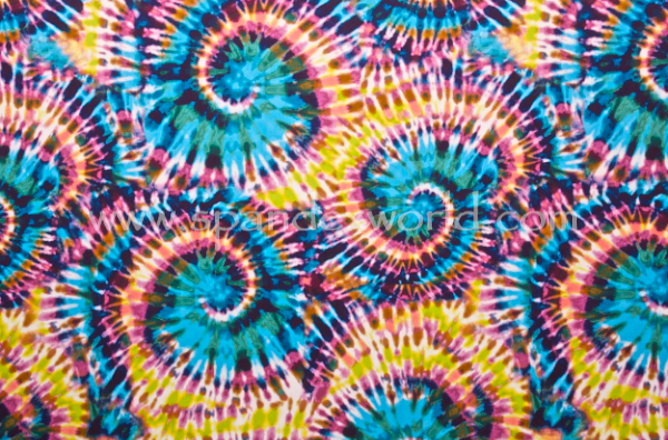 Printed Tie Dye (Lime/Turquoise/Multi)