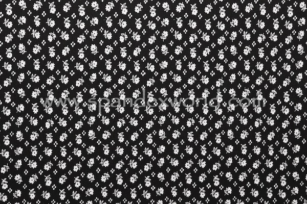 Printed Cotton Lycra® (Black/White)