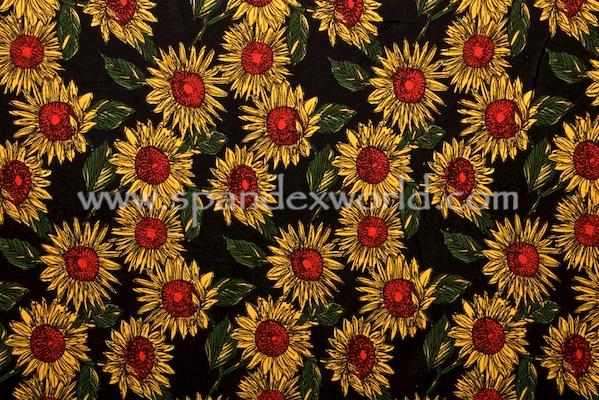 Printed Cotton Lycra® (Black/Yellow/Red/Multi)