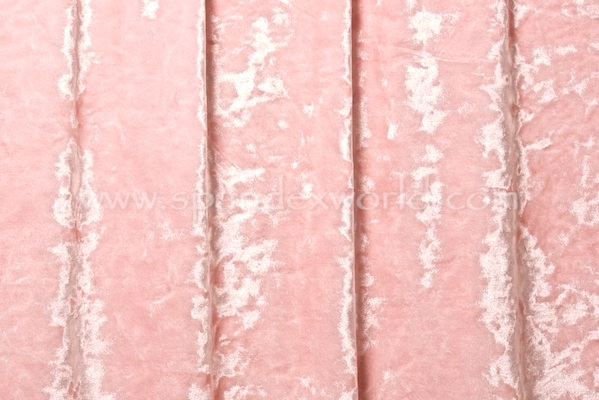 Stretch Crushed Velvet (Baby Pink)