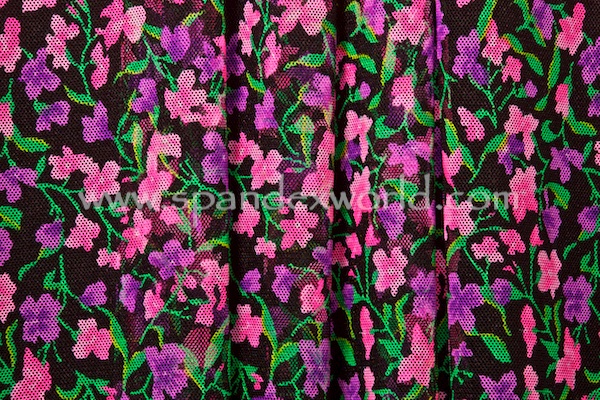 Printed Mesh (Black/Fuchsia/Purple/Multi)