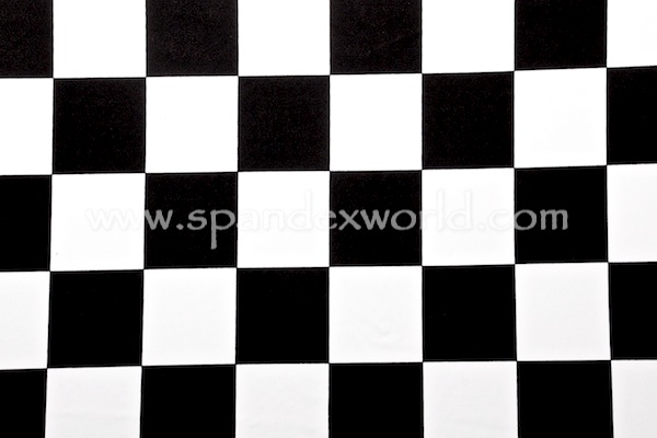 Printed Spandex 2'' (Black/white)
