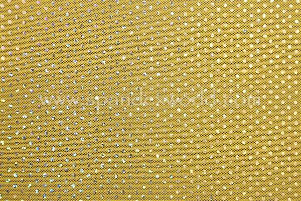 Glitter/Pattern Mesh (Yellow/Silver)
