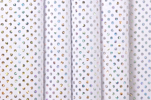 Holographic Dots (White/Silver)