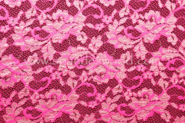 Stretch Lace (Hot Pink/White)