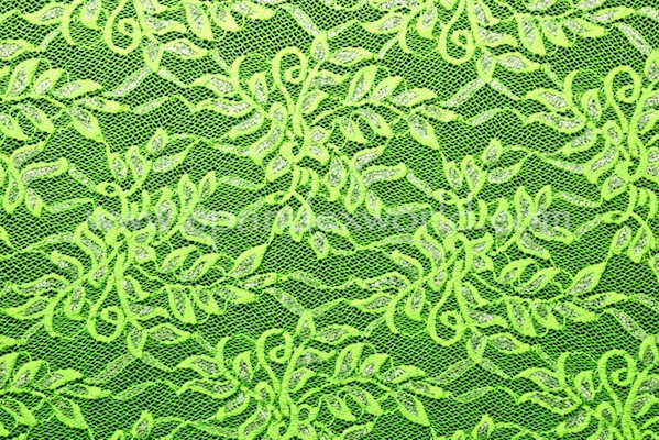 Stretch Metallic Lace (Lime/Silver)