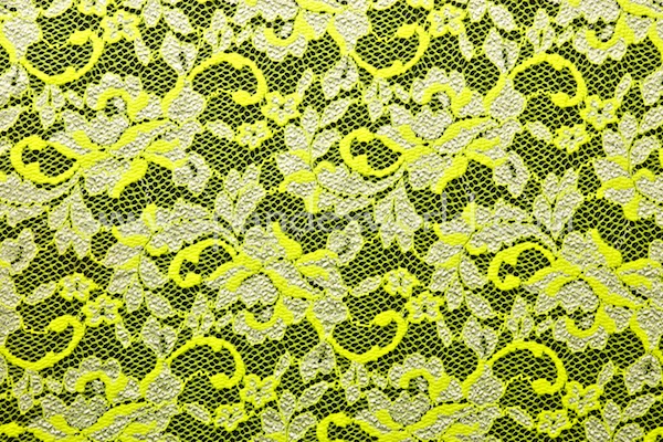 Stretch Lace (Chartreuse/Silver)