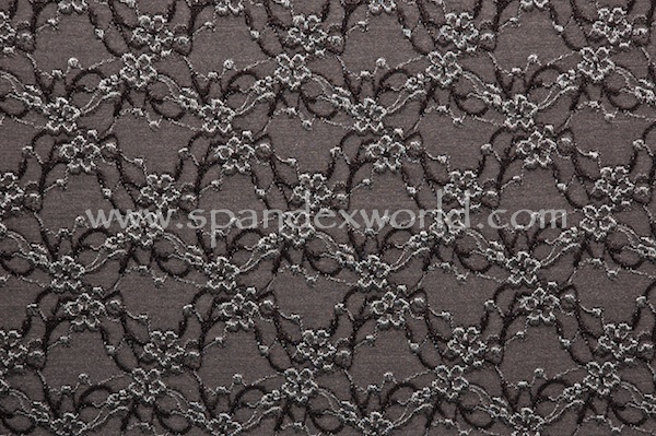 Novelty Spandex (Charcoal/Black)