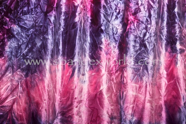 Tie Dye Stretch Velvet (Pink/Purple Combo)