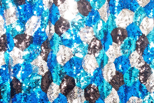 Stretch Sequins (Royal/Turquoise/Black/Multi)