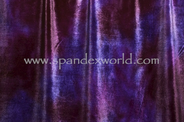 Tie Dye Stretch Velvet (Purple Combo)