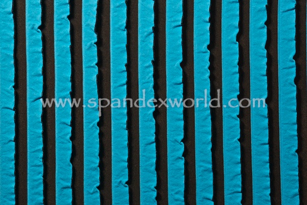 Novelty Spandex (Black/Turquoise)