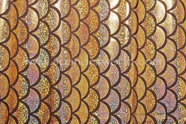 Gold Fish Scale Fabric