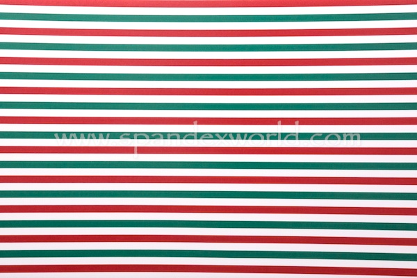 Printed Stripes (Green/Red/White)