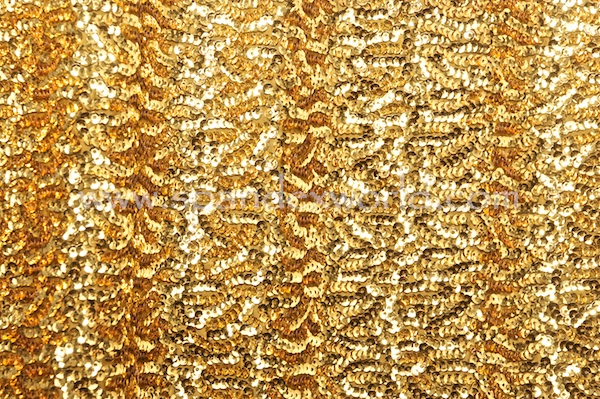 Stretch Sequins (Gold)