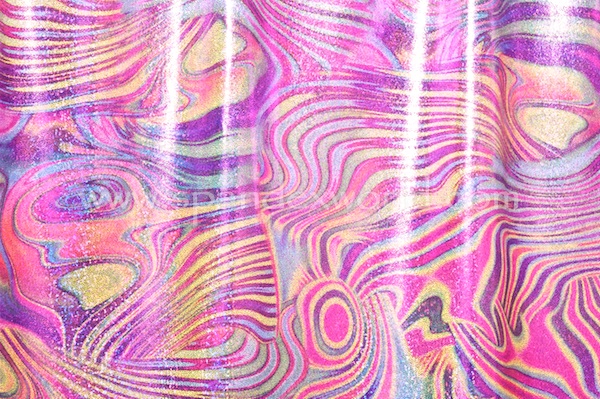 Pattern/Abstract Hologram (Fuchsia/Purple/Multi)