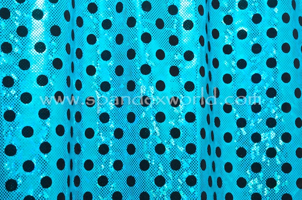 Polka Dots Holograms (Turquoise/Turquoise/Black)