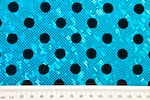 Polka Dots Holograms (Turquoise/Turquoise/Bla | Spandex World