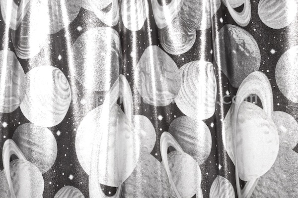 Pattern/Abstract Hologram (Black/White Planet Sparkle)