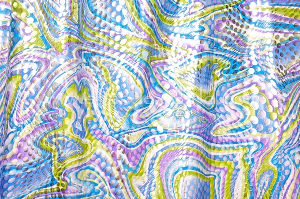 Pattern/Abstract Hologram (Lime/Blue/Silver/Multi)